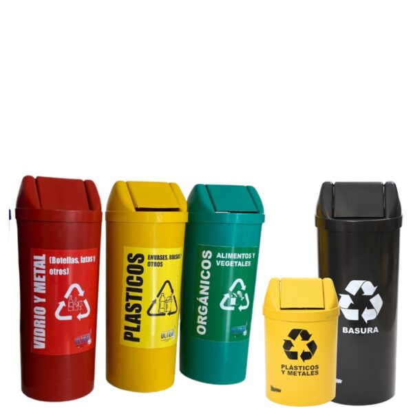 Basureros para Reciclaje Tapa Vaivén de 15L. y 23L.