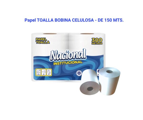 PAPEL TOALLA CELULOSA 150 M.